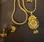 Modern 30.8 Gm 22 Karat Yellow Gold Earring , Bracelet & Chain + Pendant Bridal Suite For Sale - Image 3 of 8