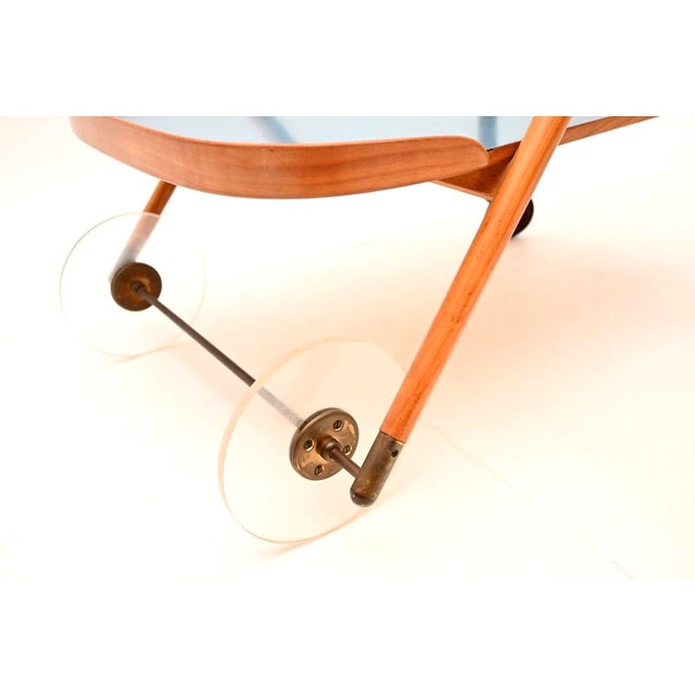 Vintage Italian Drinks Trolley, 1950s For Sale - Image 9 of 10