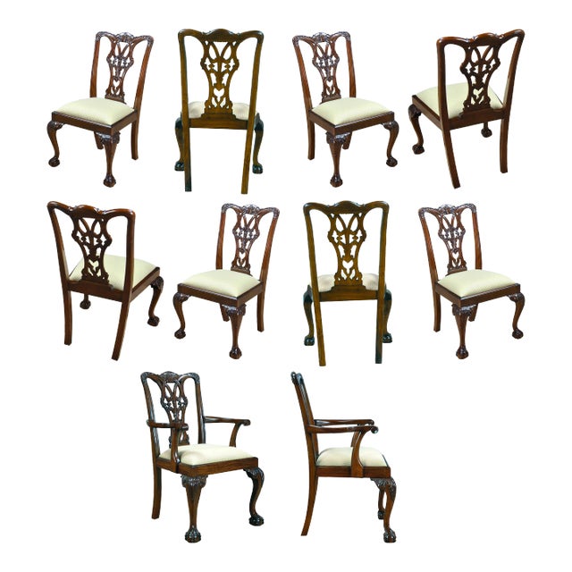 Niagara Furniture Fenton Mahogany Chairs - Set of 10 For Sale