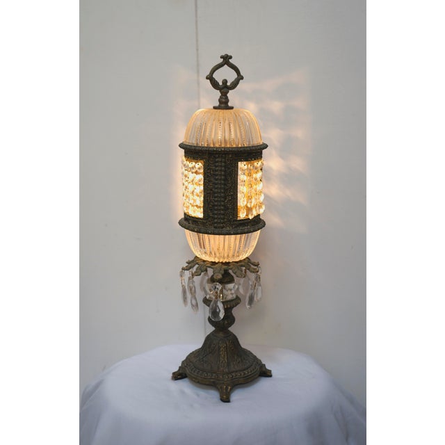 I love this gem of a lamp that was handmade in Germany. I bought it at an auction, and I had it completely rewired....