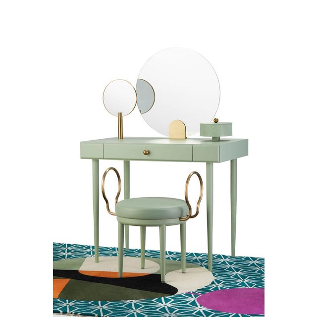 Rose Selavy Vanity Desk with Stool by Thomas Dariel, Set of 2 For Sale - Image 4 of 15