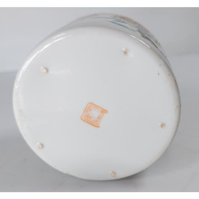 19th or 20th Century Chinese Famille Rose Enamel Teapot With Butterflies For Sale - Image 14 of 16