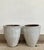 Mid-Century Modern Late 20th Century Incised Pattern Large Pottery Planters With Drippy White Glaze - Set of 2 For Sale - Image 3 of 12