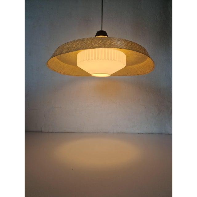 Fiberglass Pendant Lamp by Louis Kalff for Philips, 1950s For Sale - Image 14 of 14