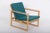 Model 2256 Lounge Chair in Light Oak and Fabric by Børge Mogensen for Fredericia For Sale - Image 3 of 11