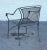 Vintage Set of Four Wrought Iron Patio Dining Chairs For Sale - Image 12 of 12