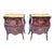 18th Century Italian Neapolitan Inlaid Nightstand Bed Side Tables Commodini Nightstands For Sale
