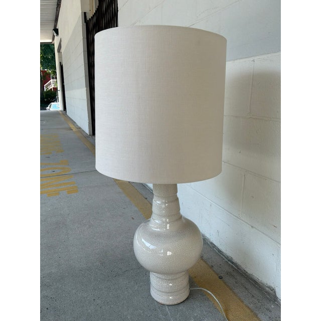 Arteriors Sutton Ivory Crackle Porcelain Lamp For Sale In Atlanta - Image 6 of 6