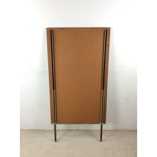 Mid Century Modern Mountable Mirror With Walnut Frame For Sale - Image 14 of 16