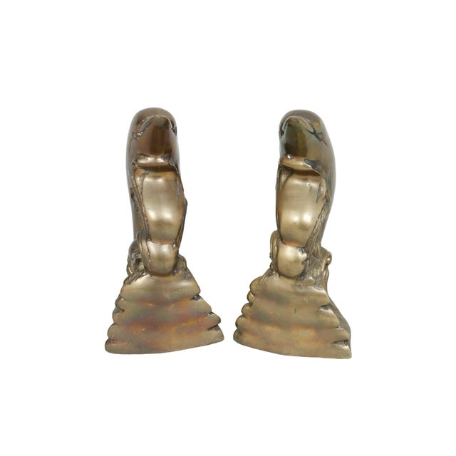 Traditional Brass Dolphin Bookends - a Pair For Sale - Image 3 of 7