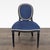 Traditional Elegant 5-Piece Dining Set With Glass Table and Blue Upholstered Chairs For Sale - Image 3 of 16