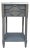 Ambella Home Modern Gray Wood and Marble Spindle Sink Vanity For Sale