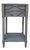 Ambella Home Modern Gray Wood and Marble Spindle Vanity For Sale