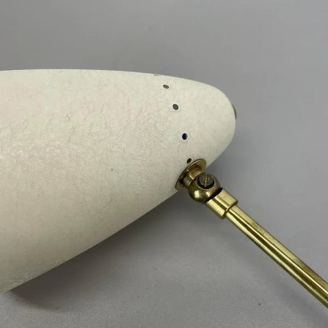 Brass Adjustable Theatre Wall Light in the style of Stilnovo, Italy, 1950s For Sale - Image 17 of 18