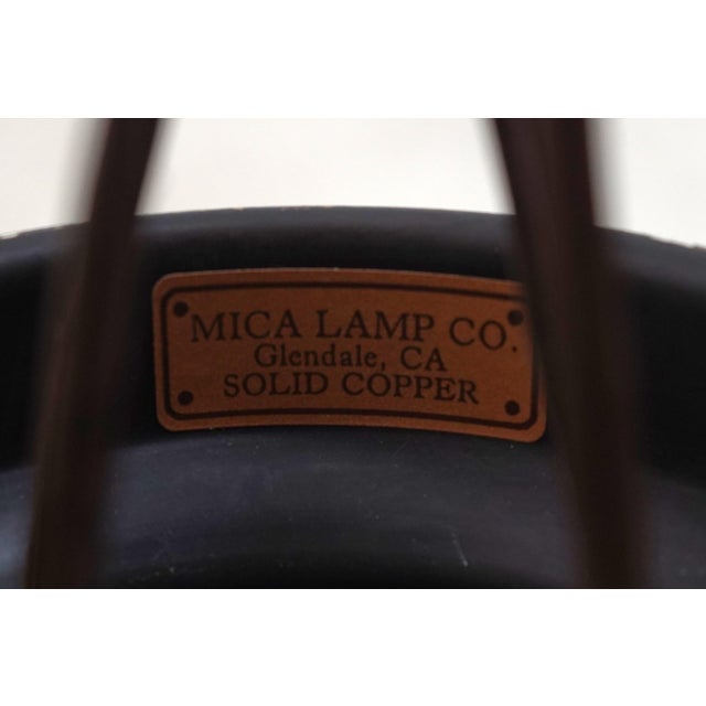 Copper 1990s Mica Lamp Co. Arts & Crafts Mission Lantern Chandelier For Sale - Image 8 of 8