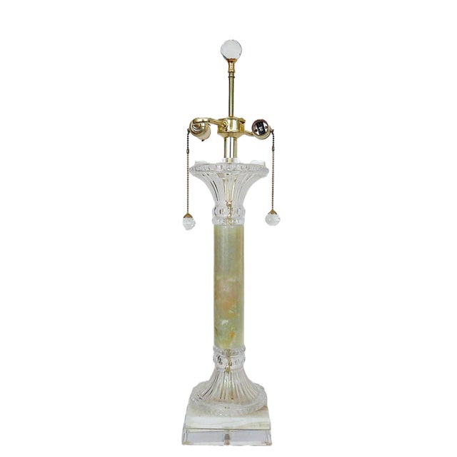 FREE SHIPPING ANYWHERE IN THE CONTINENTAL US! This is a stunning pair of table lamps. Hollywood Regency style. Onyx and...