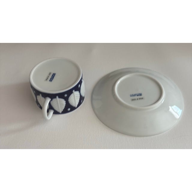 Spanish Castro Sargadelos F-73 Six Tea Cup and Saucer Set - 12 Pieces For Sale - Image 3 of 11