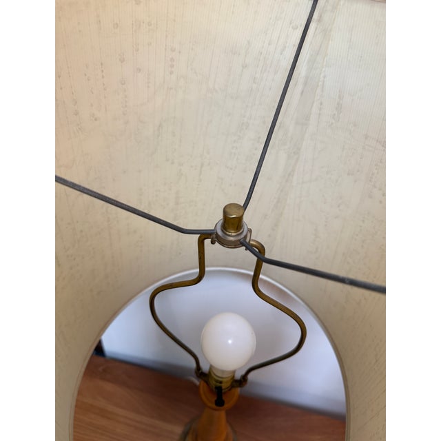 Mid-Century Modern Mid 20th Century Walnut Wood Table Lamps, a Pair For Sale - Image 3 of 12