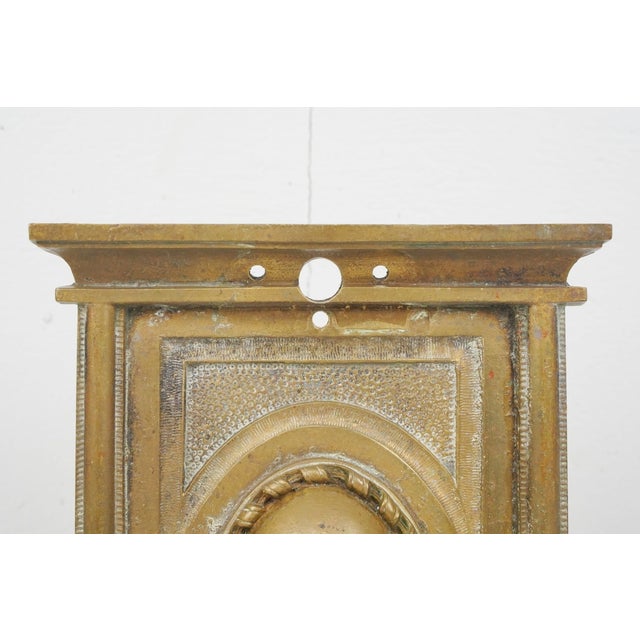 Vintage Brass Theater Seat Decorative Aisle Base For Sale - Image 4 of 9