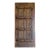 Antique Indian Carved Wood Door With Brass Studs – Rustic Hinged or Sliding Barn Door 96 For Sale