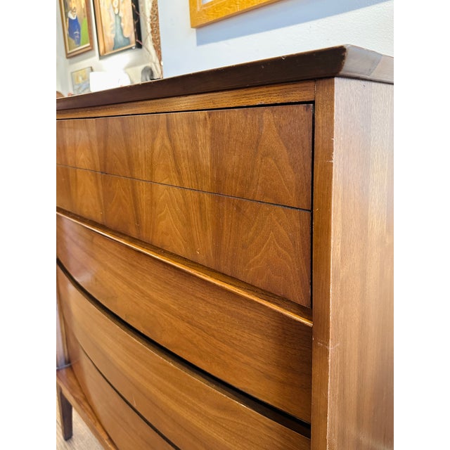 Vintage Mid Century Modern Dixie Tall Boy Dresser Storage For Sale In Chicago - Image 6 of 12