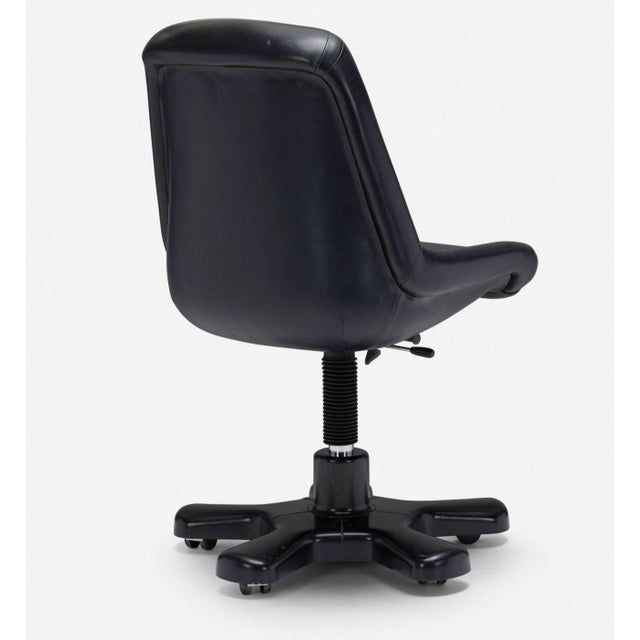 Angelo Mangiarotti “Comput” Desk Chair for Skipper, Italy, 1979 Leather, enameled aluminum 37½ H × 26 W × 27 D in. (95 ×...