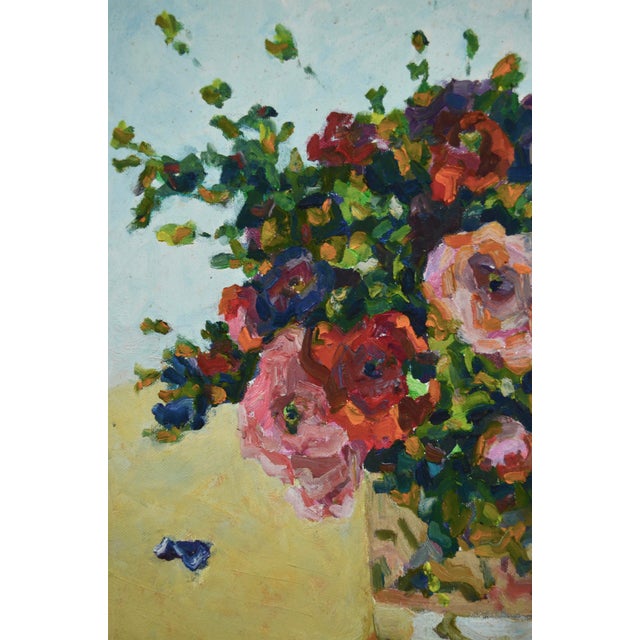Flower bouquet, oil painting (40 x 40 cm, not framed), by Patrice Guiraud Patrice is a painter and sculptor who explores...