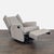 Modern Pottery Barn Wingback Recliner Swivel Glider Lounge Chair in Gray For Sale - Image 3 of 6