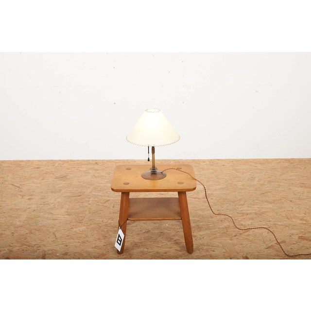 Table Lamp with Brass Base by Arthur Streit, 1930s For Sale - Image 10 of 14