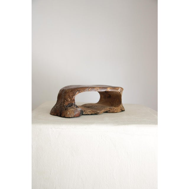 Brown Vintage Carved Wood Box With Secret Drawer For Sale - Image 8 of 8