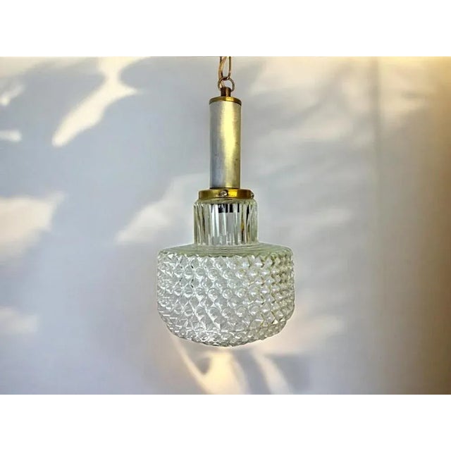 Mid-Century Portuguese Bubble Glass Hanging Lamp, 1960s For Sale - Image 15 of 15