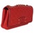 Traditional Red Quilted Caviar Medium Filigree Flap Handbag For Sale - Image 3 of 6