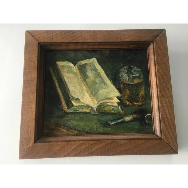 Antique Oil Painting on Canvas by Luis For Sale - Image 10 of 18