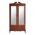 Antique Mahogany Cabinet With Mirrored Doors For Sale