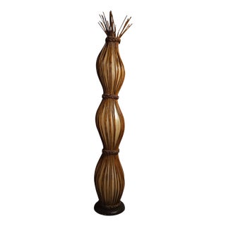 Large Bamboo Floor Lamp For Sale