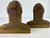 Early 20th Century Dantes Bronze Bust Book Ends. For Sale In Philadelphia - Image 6 of 12