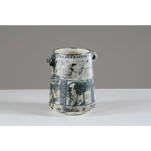 Mid-Century Modern Vase with Handles from Jacques Blin, France, 1960s For Sale - Image 3 of 10