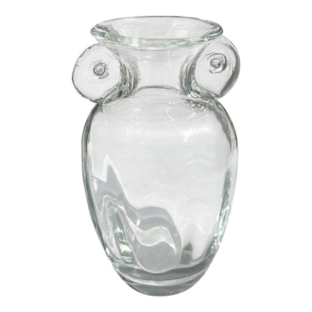 Vintage Hand Blown Glass Pitcher For Sale