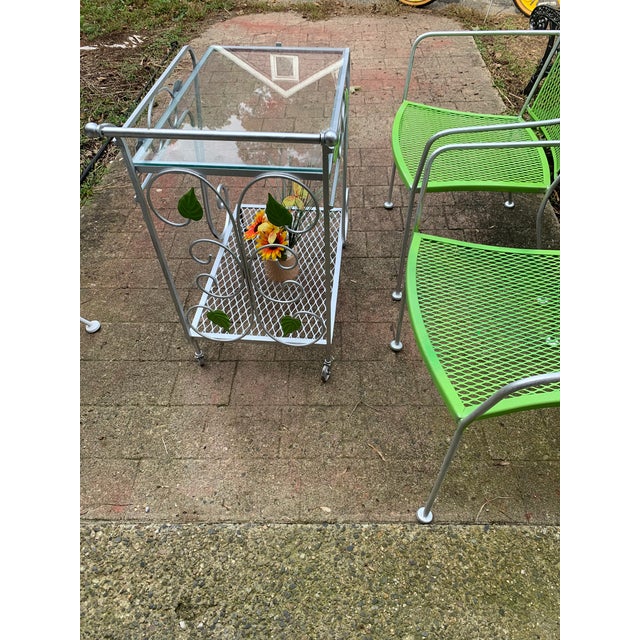 Vintage Mid Century Garden Patio Chairs - A Pair For Sale - Image 9 of 12