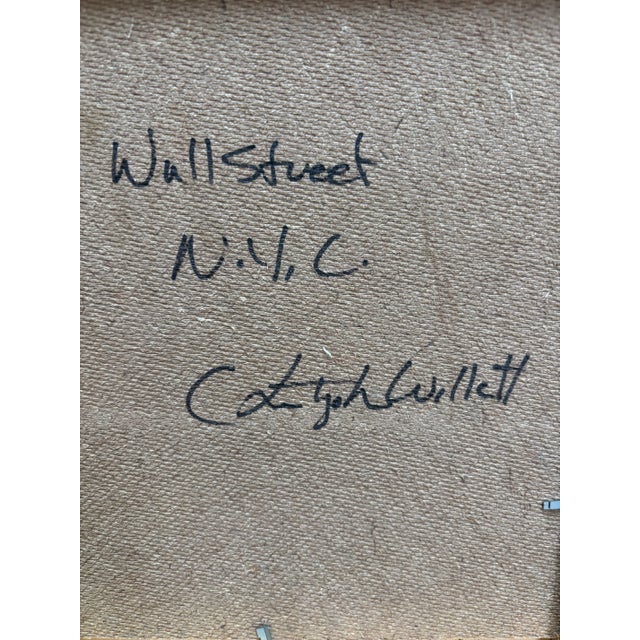 Wood "Winter's Day on Wall", Oil on Board by Christopher Willett For Sale - Image 7 of 8