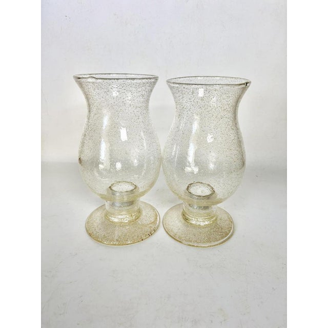 Bubble Glass Candleholders, France, 1970, Set of 2 For Sale - Image 4 of 9