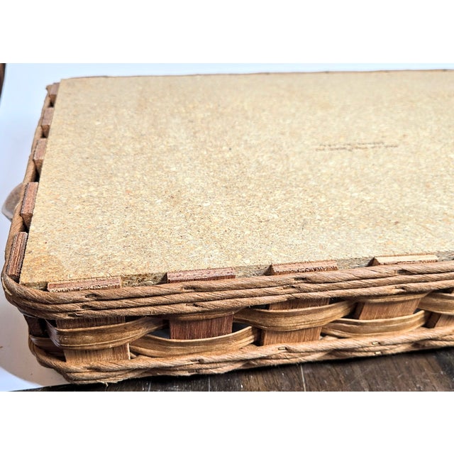 Late 20th Century Rustic Casserole and Basket Holder For Sale - Image 5 of 12