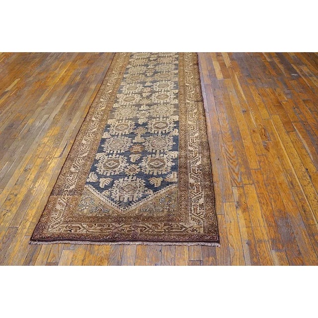 Persian Early 20th Century Persian Malayer Carpet ( 3' x 16'6" - 92 x 503 ) For Sale - Image 3 of 5