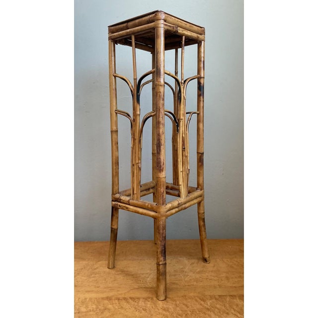 Vintage Bamboo Plant Stand For Sale - Image 11 of 14