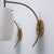 Italian Brass and Opaline Glass Wall Sconces with Arched Arms, 1950s, Set of 2 For Sale - Image 6 of 9
