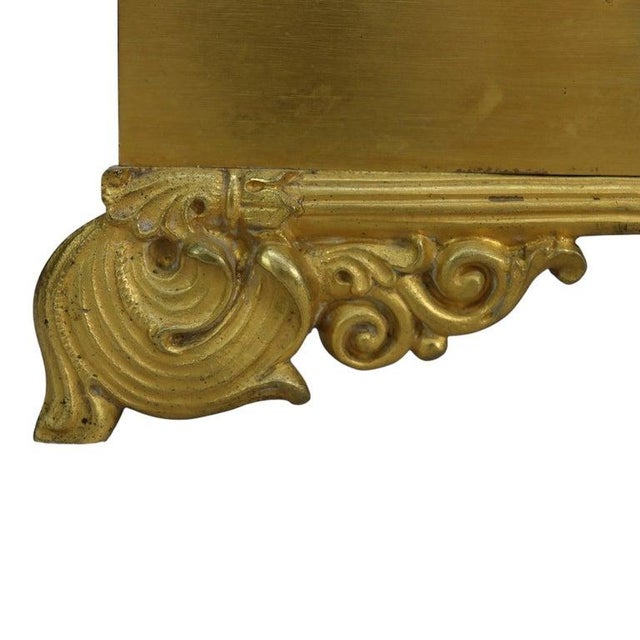 French Empire Figural Gilt Bronze Silk Thread Movement Mantle Clock C1830 For Sale - Image 6 of 11