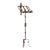 Early 19th Century Gothic Revival Wrought Iron Lectern or Music Stand With Articulated Candle Mount For Sale