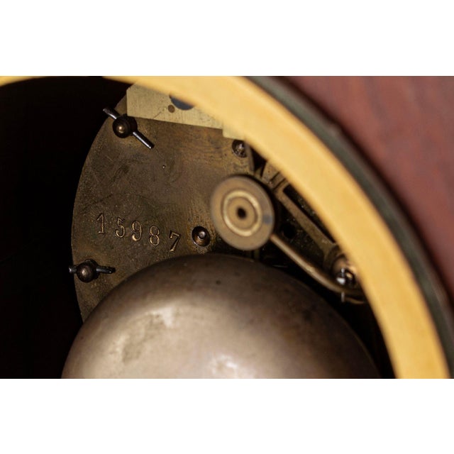 Antique French Wooden Chiming Mantel Clock, Circa 1900 For Sale - Image 14 of 15
