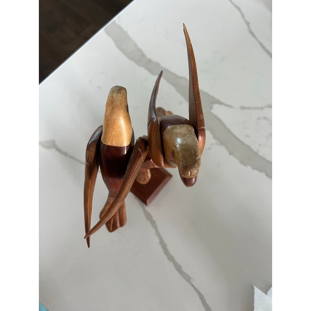 Mid Century Danish Modern Parrots on a Branch For Sale - Image 10 of 12