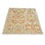 Persian Sultanabad Wool 3x3 Square Ivory, Light Blue & Rust Handmade Area Rug #1141257 For Sale - Image 4 of 7